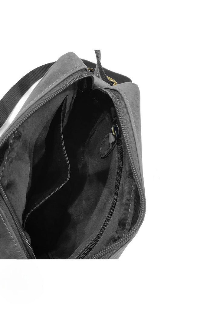 Vintage Oiled Leather Shoulder Bag Cross Body Bag Satchel Holiday Work Bag image 5