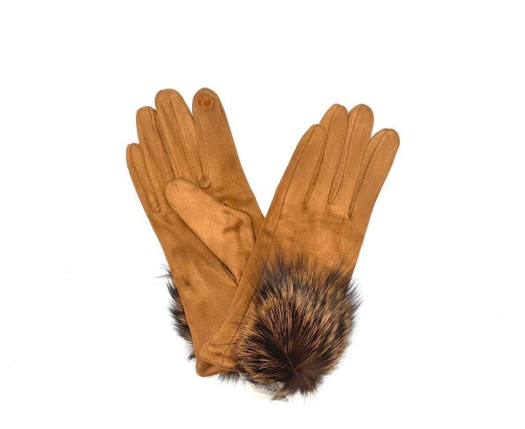 Ladies Gloves Winter Pom Pom Touchscreen Driving Windproof Warm Fleece Gloves image 6