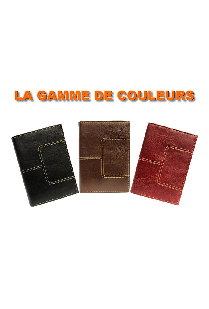 Junior Compact Wallet Small PVC Card Cash Holder Topstitched Seam Pattern Wallet image 2