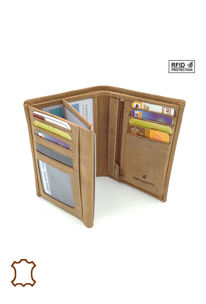 Men's Wallet Oily Leather Credit Card Money Purse Photo I.D Cash Coin Wallet image 8