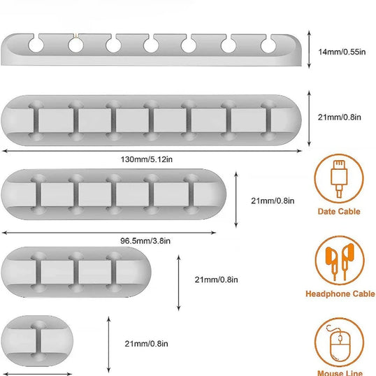 Wire Organizer Mobile Phone Charging Cable Data Cable Wire Routing Storage Cable Organizer Snap Clip