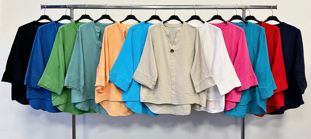 Ladies Cotton Comfy Top Assorted Colors Wholesale Prices image 3