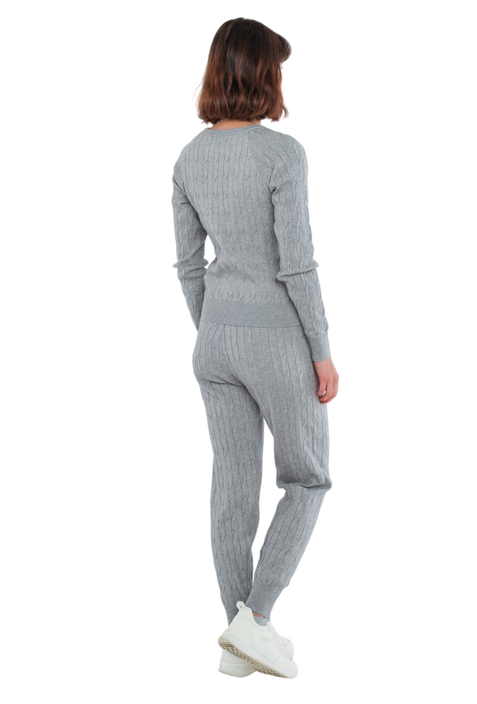 Ladies Sweater Leggings Set Bottom Top Jogging Set Tracksuit Leggings Warm Set image 3