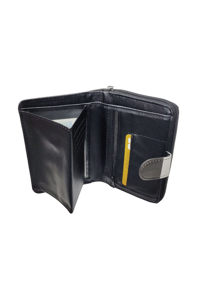 Ladies Womens Purse Large Square Coin Card Wallet Big Boxes Stud Wallet Bag image 1