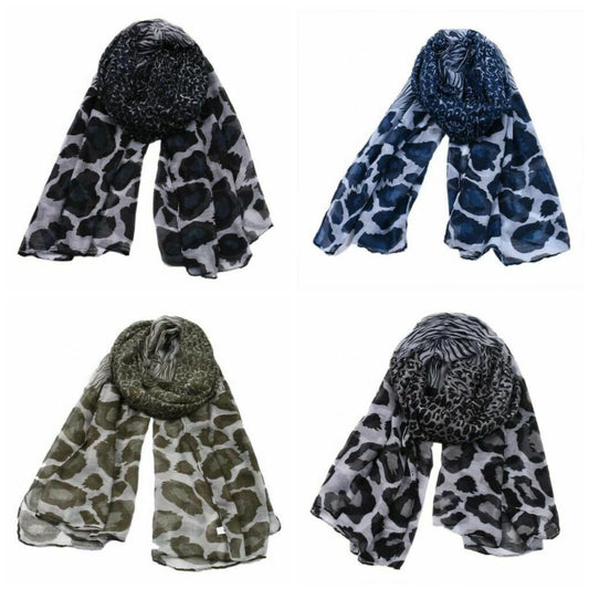 Ladies Women Fashion Animal Leopard Print Wraps Wide Stole Scarf Gift Shawl image 0