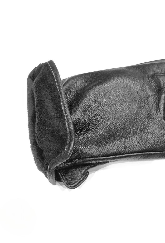 Women's Leather Button Gloves Soft Comfortable Winter Gloves image 6