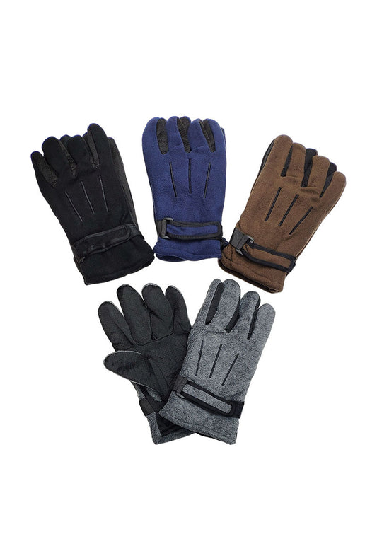 Men's Fleece Non-slip Glove Comfortable Adjustable Waist Stylish Gloves image 0