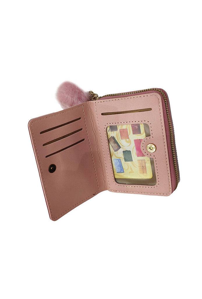 Ladies Zip Coin Purse Soft Cash Coins Keys Money Holder Zip Wallet image 2