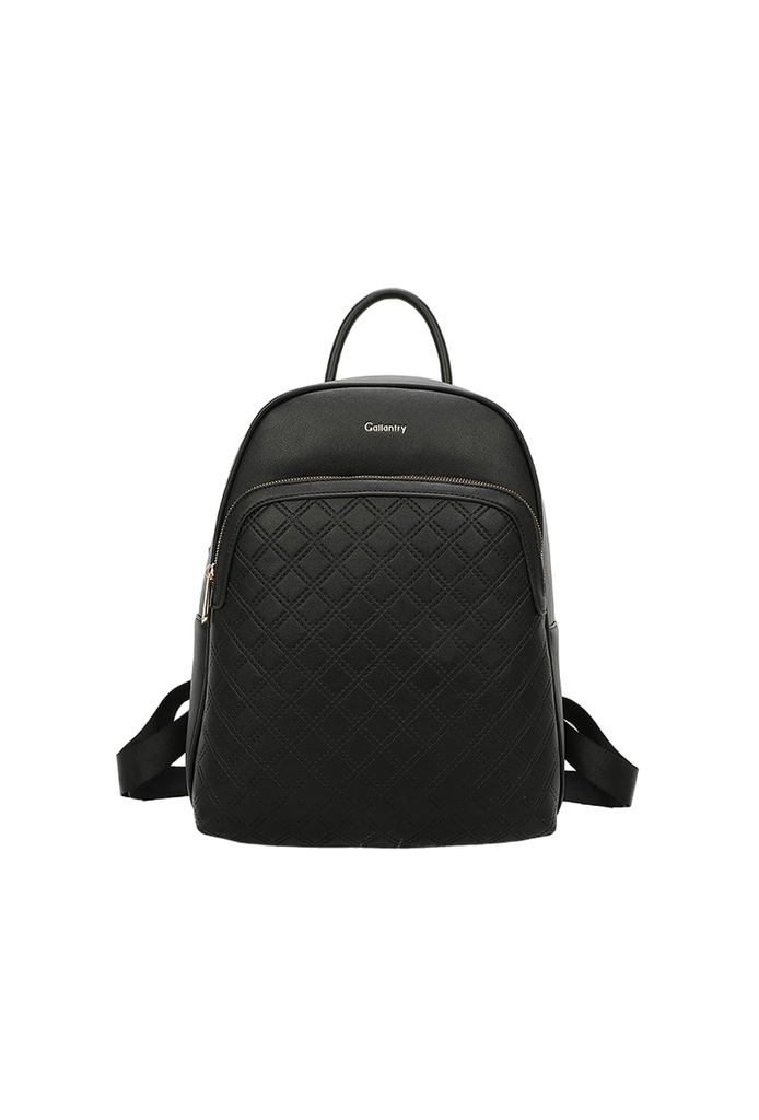 Ladies Stylish Backpack Quilted Pattern Zipper Pocket Elegant and Functional image 4