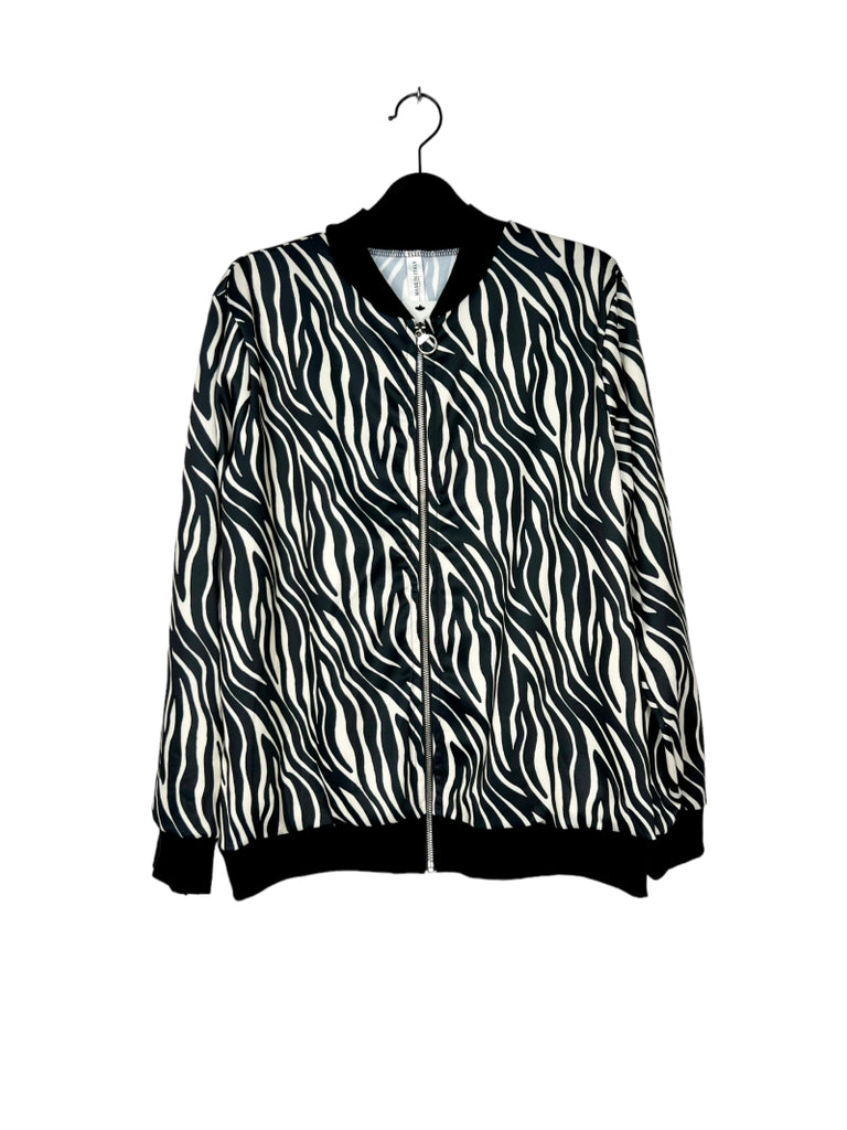 Women's Winter Zipped Jacket Bomber Printed Outdoor Party Stylish Jackets image 3