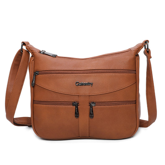 Ladies Handbag Classic Satchel Work Holiday Bag Brown Office Bag Womens Handbag image 0