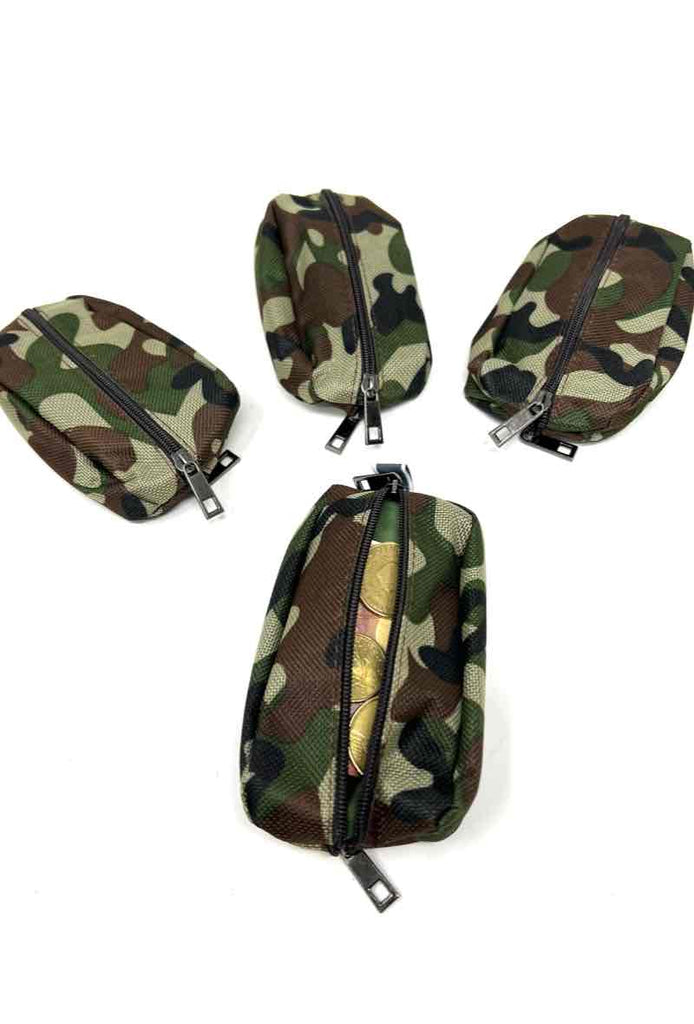 Military Leather Wallet Coin Purse Army Pouch Keys Cash Change Camouflage Purse image 0