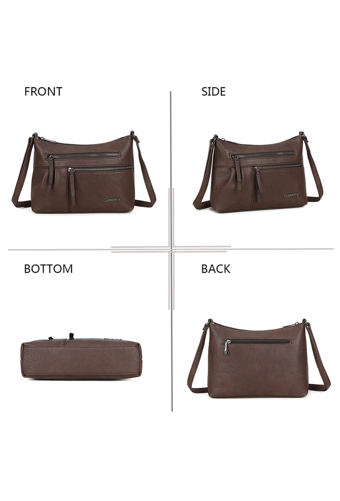 Womens Crossbody Shoulder Bag Brown