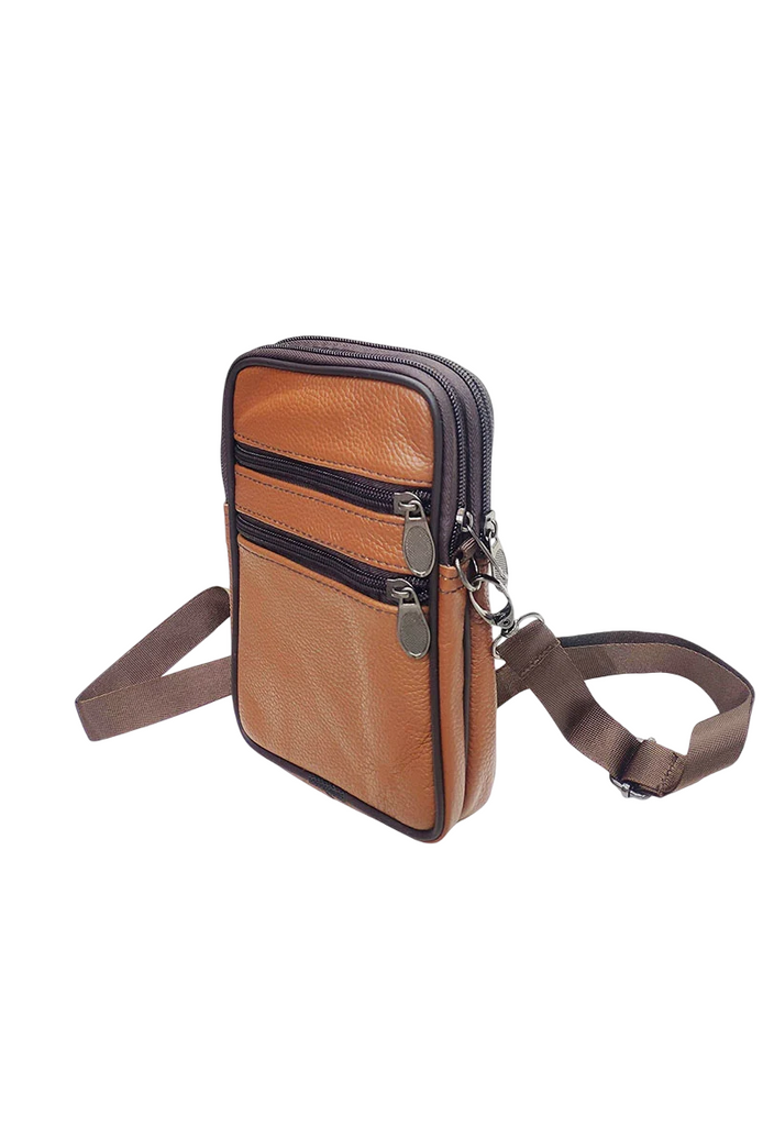 Men's Crossbody Belt Pouch Smartphone Adjustable Strap Wallet Phone Bag