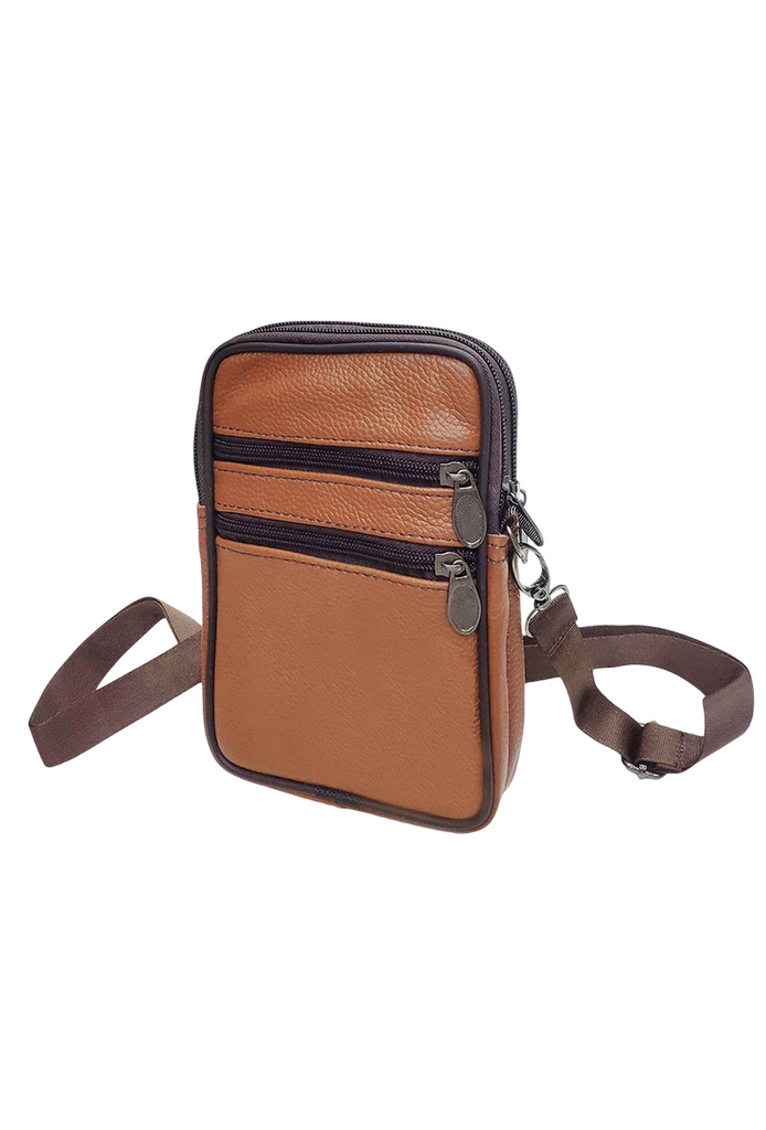 Men's Crossbody Belt Pouch Smartphone Adjustable Strap Wallet Phone Bag
