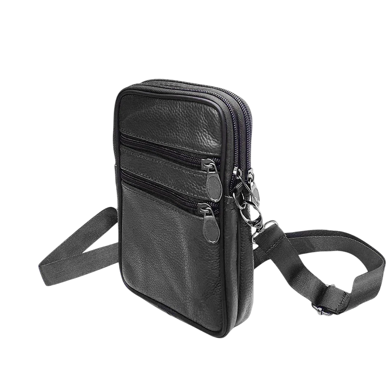 Men's Crossbody Belt Pouch Smartphone Adjustable Strap Wallet Phone Bag